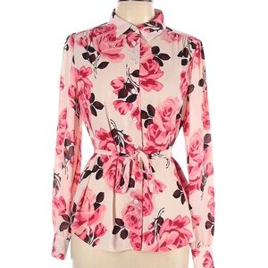 Kate Spade Pink Floral Blouse